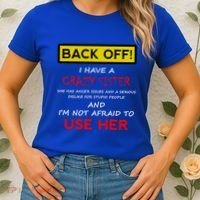 Back Off I Have A Crazy Sister Gift Brother Gift Women's T-Shirt thumb 2