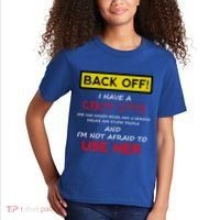 Back Off I Have A Crazy Sister Gift Brother Gift Kids T-Shirt thumb 2