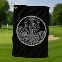 Book Of Kells Legend For St Patrick's Day Irish Celtic Knot Gift Golf Towel thumb 1
