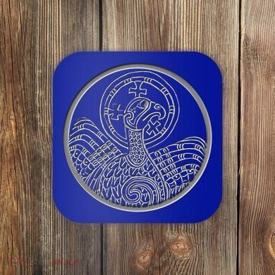 Book Of Kells Legend For St Patrick's Day Irish Celtic Knot Gift Coaster