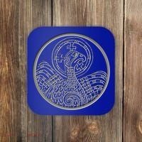 Book Of Kells Legend For St Patrick's Day Irish Celtic Knot Gift Coaster thumb 0