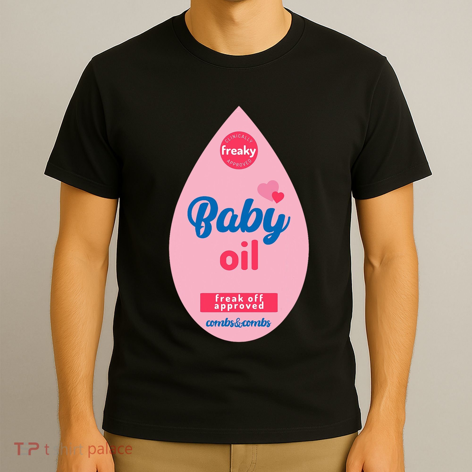 Baby Oil Lazy Funny Costume Ideas T-Shirt