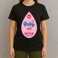 Baby Oil Lazy Funny Costume Ideas T-Shirt thumb 4
