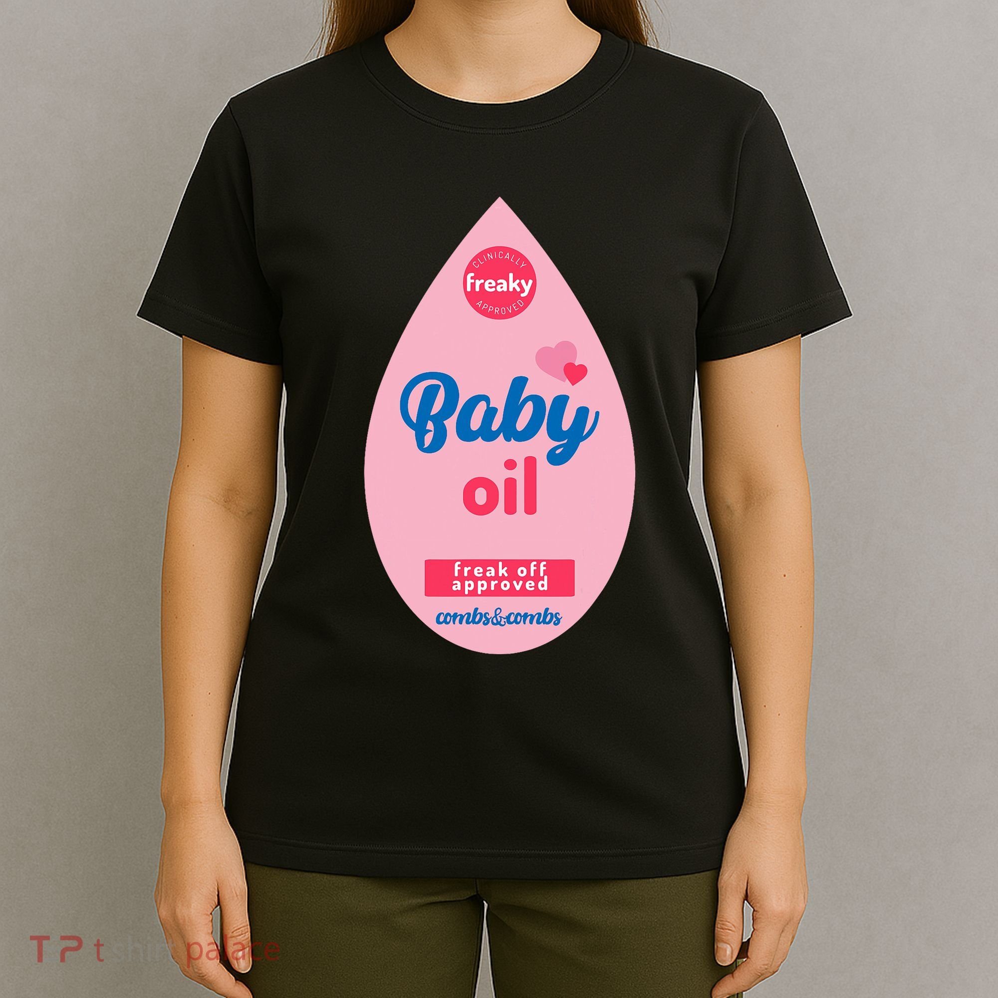 Baby Oil Lazy Funny Costume Ideas T-Shirt