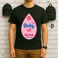 Baby Oil Lazy Funny Costume Ideas T-Shirt thumb 6
