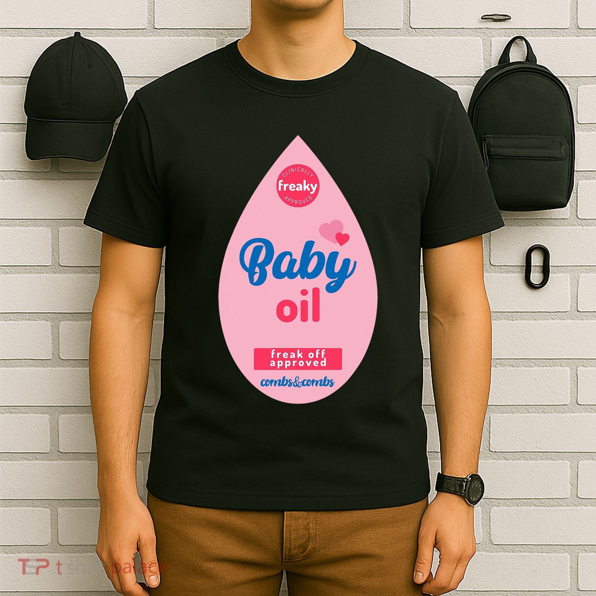Baby Oil Lazy Funny Costume Ideas T-Shirt