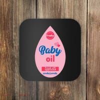 Baby Oil Lazy Funny Costume Ideas Coaster thumb 0
