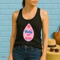 Baby Oil Lazy Funny Costume Ideas Women's Tank Top thumb 2