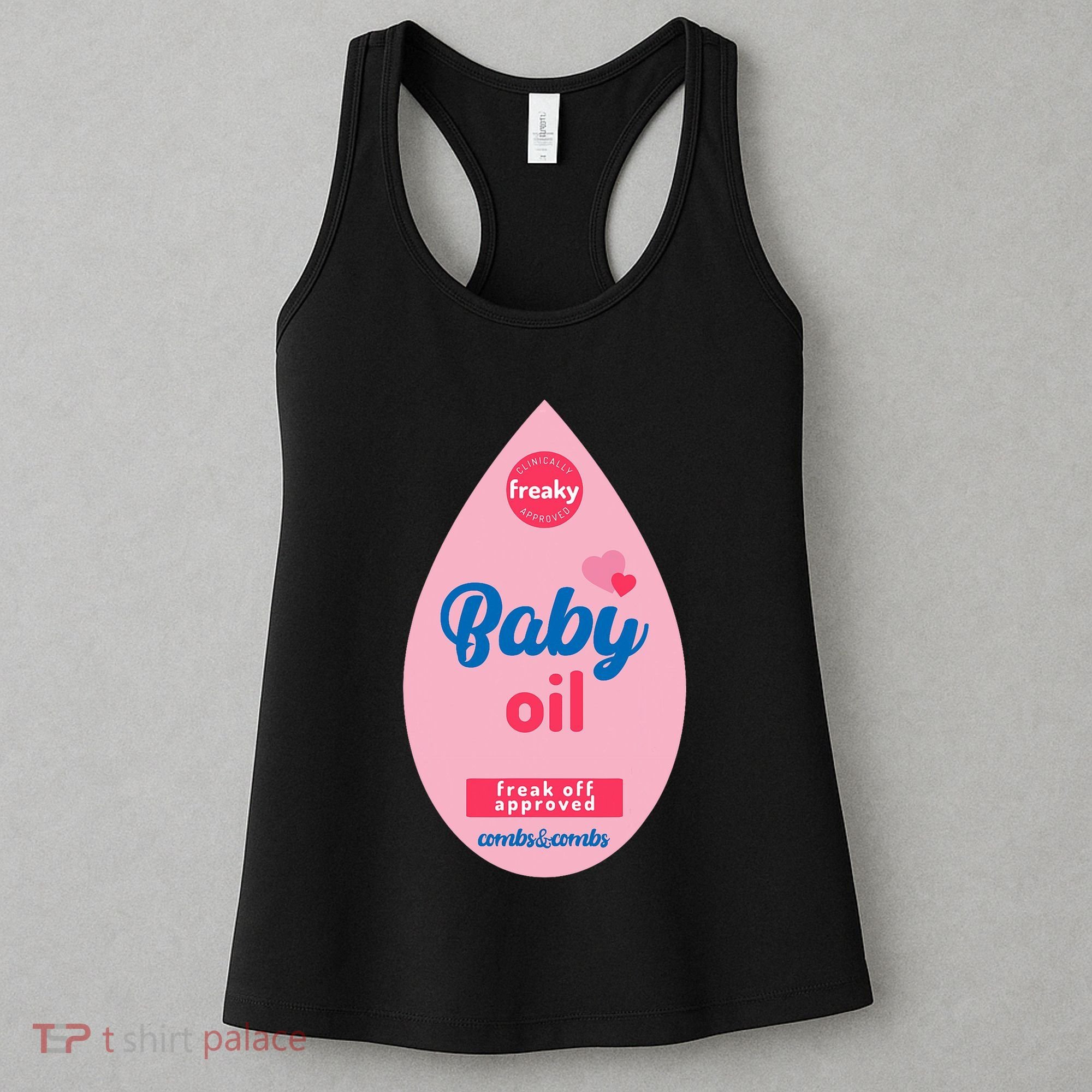 Baby Oil Lazy Funny Costume Ideas Women's Tank Top