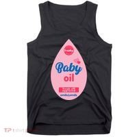 Baby Oil Lazy Funny Costume Ideas Tank Top thumb 0