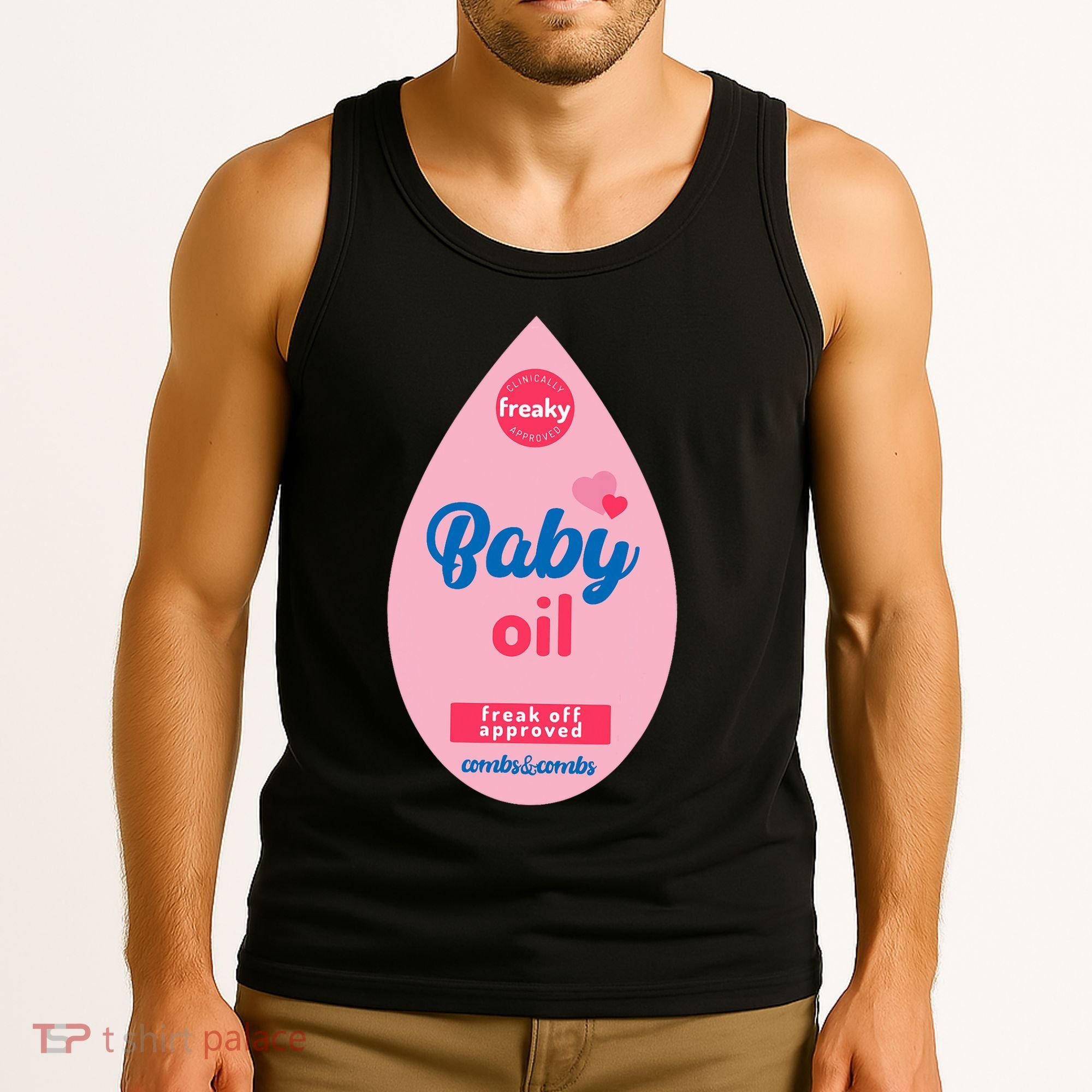 Baby Oil Lazy Funny Costume Ideas Tank Top