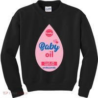 Baby Oil Lazy Funny Costume Ideas Kids Sweatshirt thumb 0