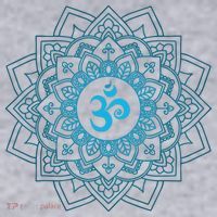 Blue Om Meditation Mandala Women's Sweatshirt thumb 2