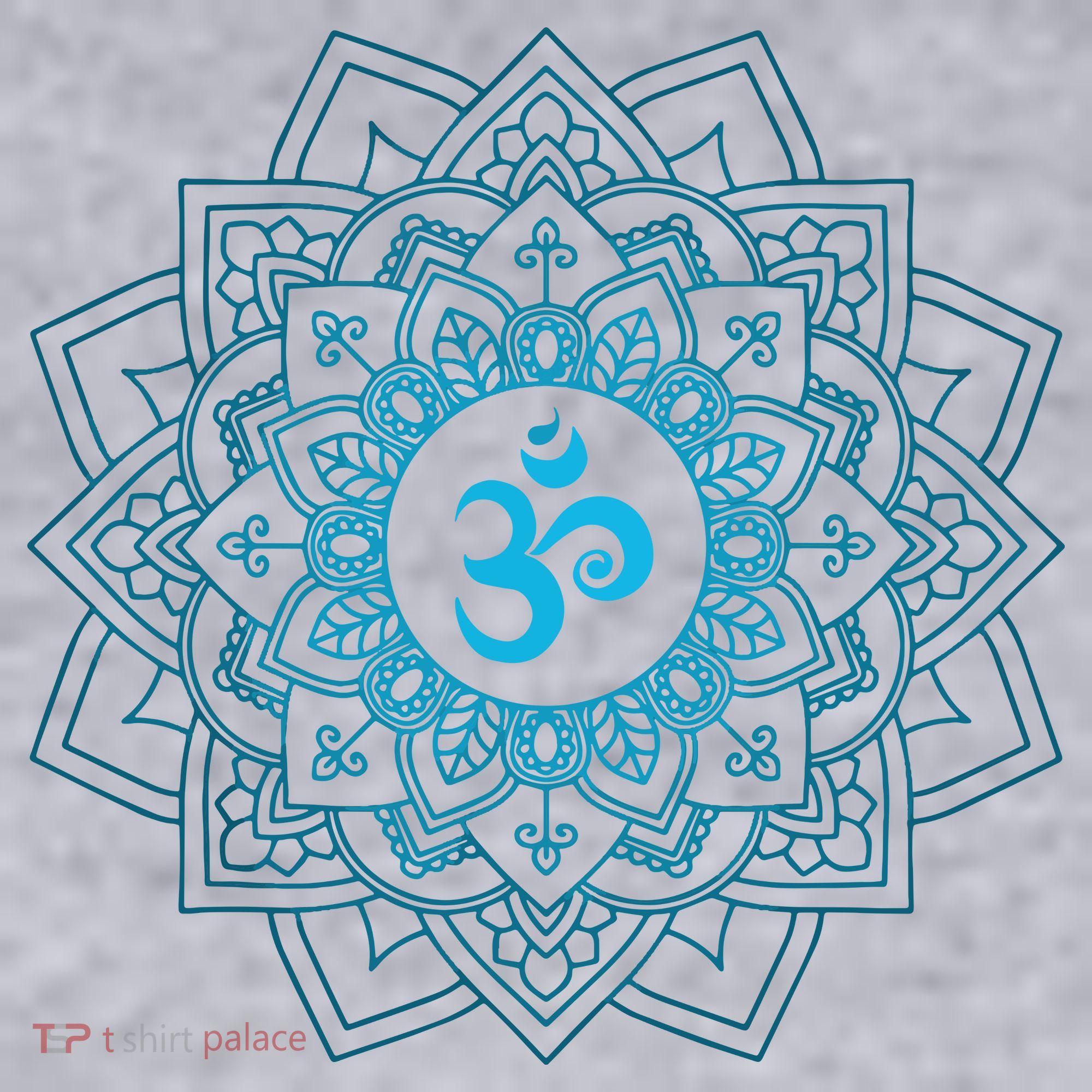 Blue Om Meditation Mandala Women's Sweatshirt
