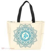 Blue Om Meditation Mandala Tote Bag thumb 0