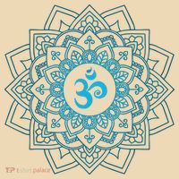 Blue Om Meditation Mandala Tote Bag thumb 4