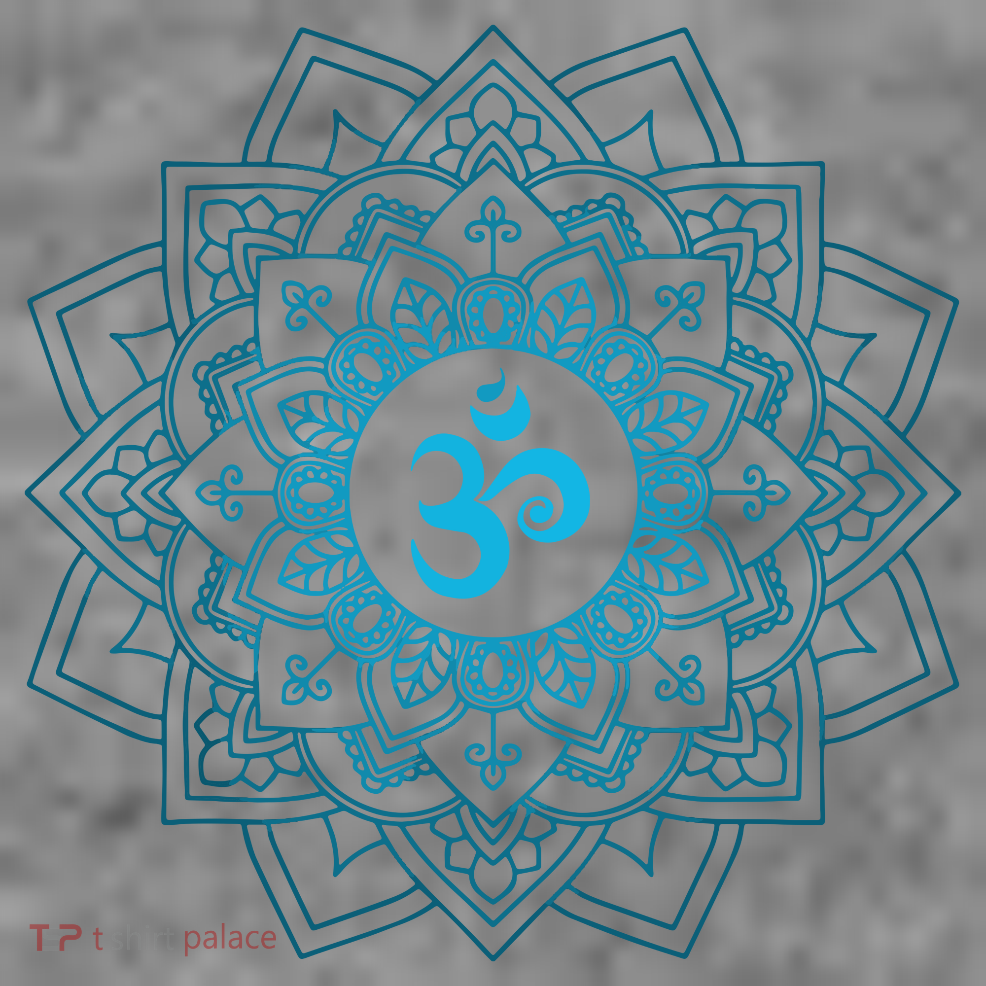 Blue Om Meditation Mandala Toddler Hoodie