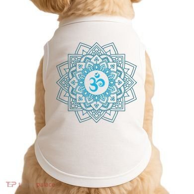 Blue Om Meditation Mandala Doggie Tank