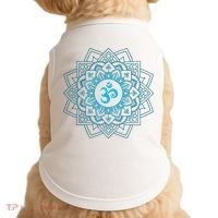 Blue Om Meditation Mandala Doggie Tank thumb 0