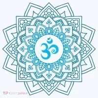 Blue Om Meditation Mandala Bucket Hat thumb 4