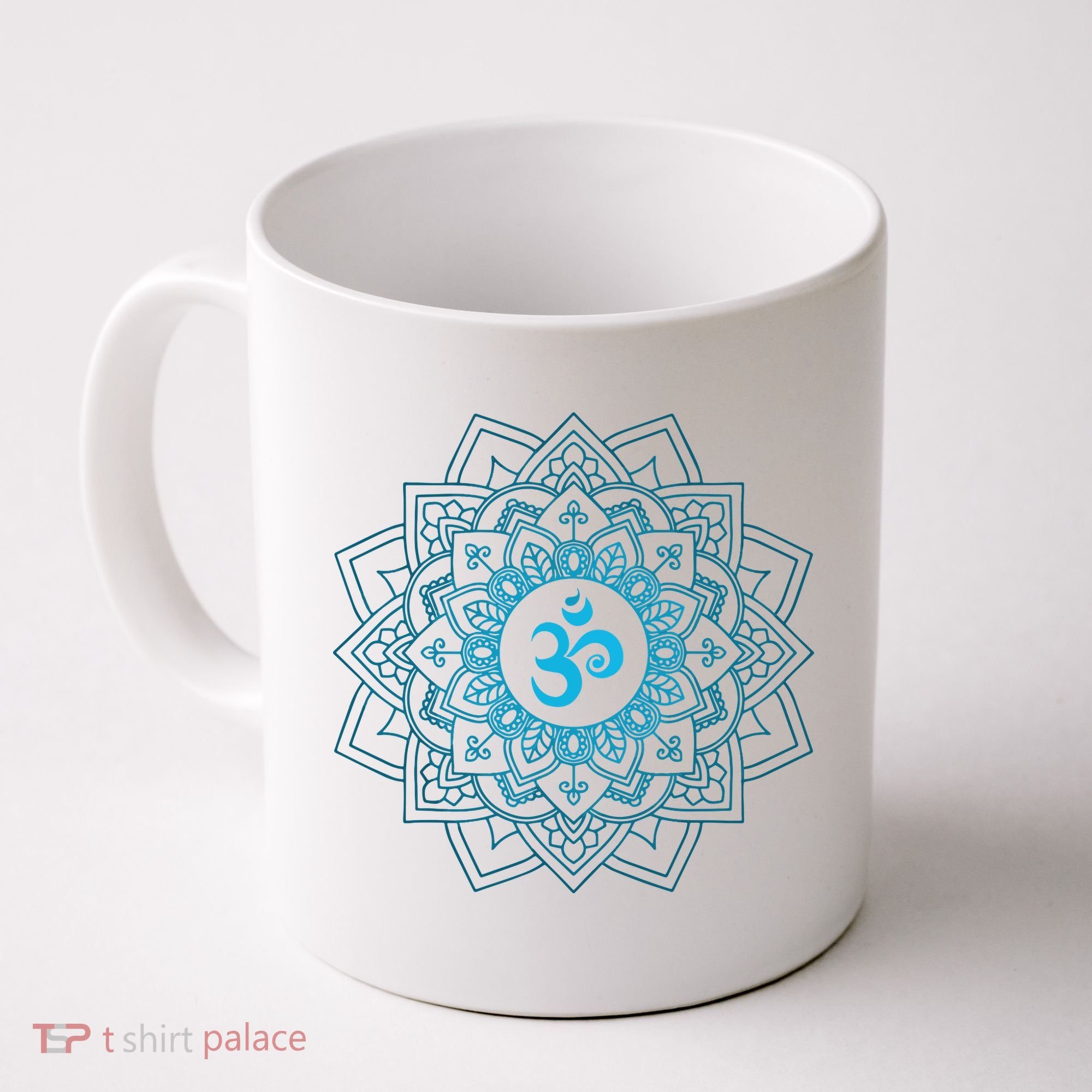 Blue Om Meditation Mandala Coffee Mug