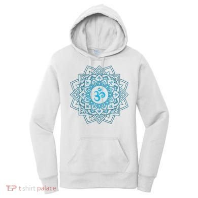 Blue Om Meditation Mandala Women's Hoodie