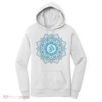 Blue Om Meditation Mandala Women's Hoodie thumb 0