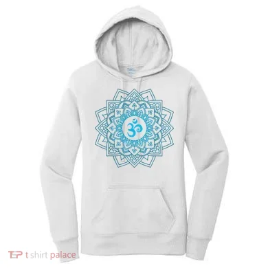Blue Om Meditation Mandala Women's Hoodie