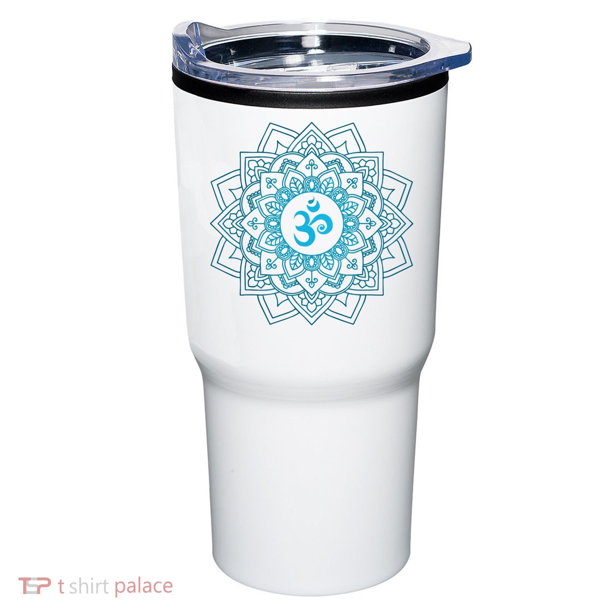 Blue Om Meditation Mandala Tumbler