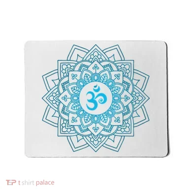 Blue Om Meditation Mandala Mousepad