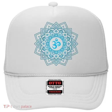Blue Om Meditation Mandala Hat
