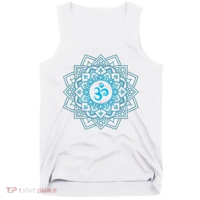 Blue Om Meditation Mandala Tank Top