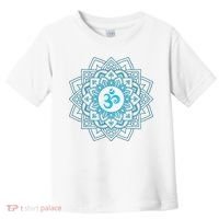 Blue Om Meditation Mandala Toddler T-Shirt thumb 0