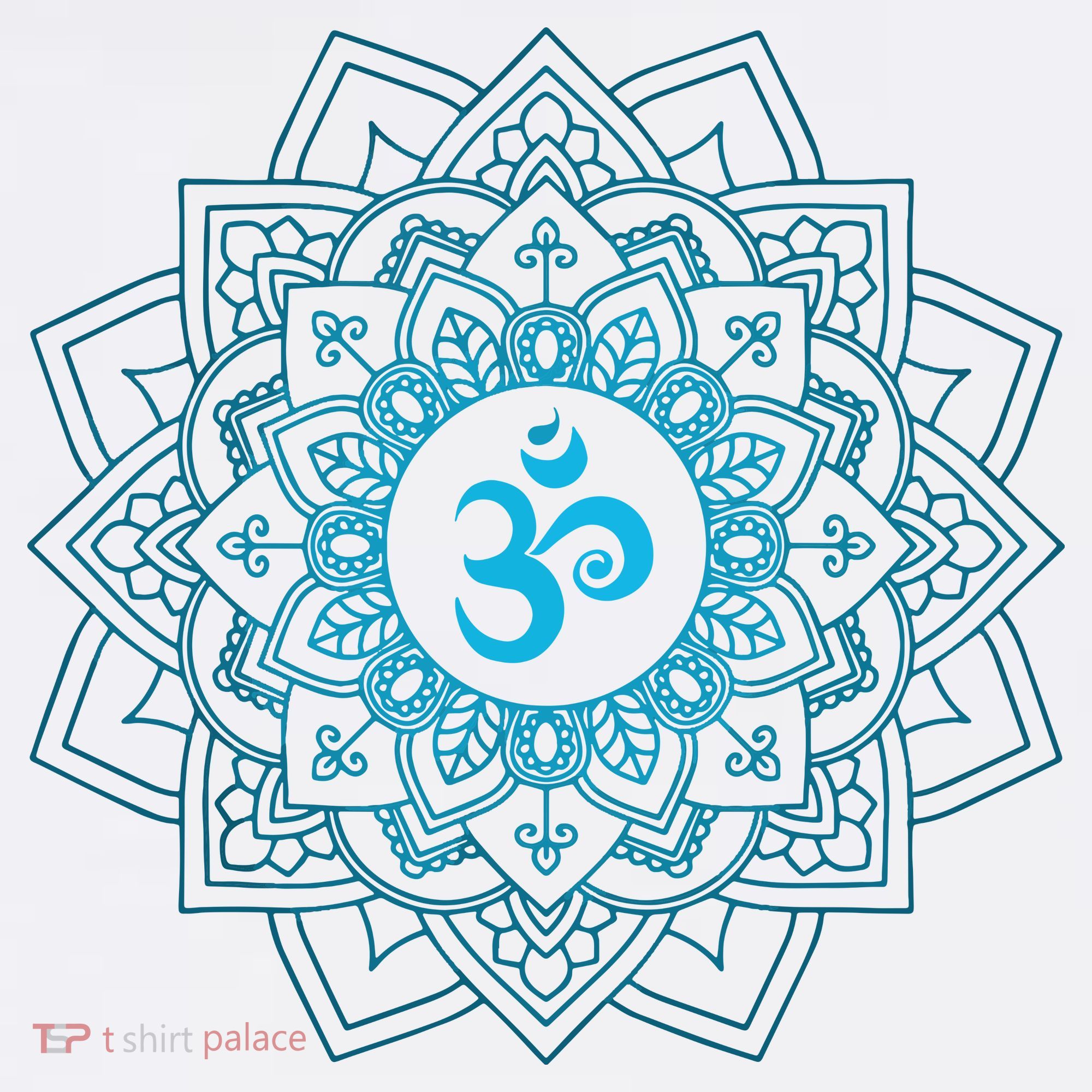 Blue Om Meditation Mandala Women's Long Sleeve Shirt