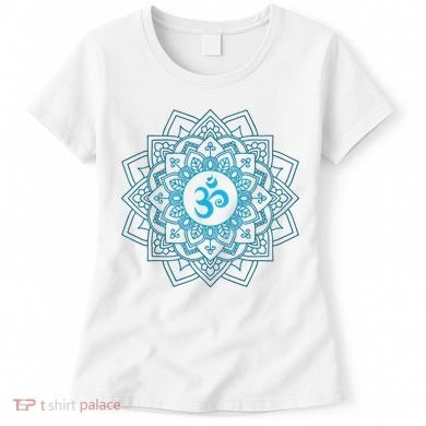 Blue Om Meditation Mandala Women's T-Shirt