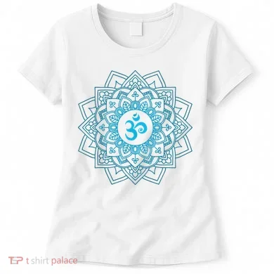 Blue Om Meditation Mandala Women's T-Shirt
