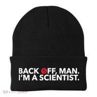 Back Off Man. I'm A Scientist. 80s Ghost Funny Quote Shirt Beanie thumb 0