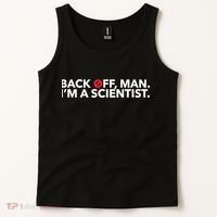Back Off Man. I'm A Scientist. 80s Ghost Funny Quote Shirt Tank Top thumb 2