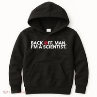 Back Off Man. I'm A Scientist. 80s Ghost Funny Quote Shirt Kids Hoodie thumb 0
