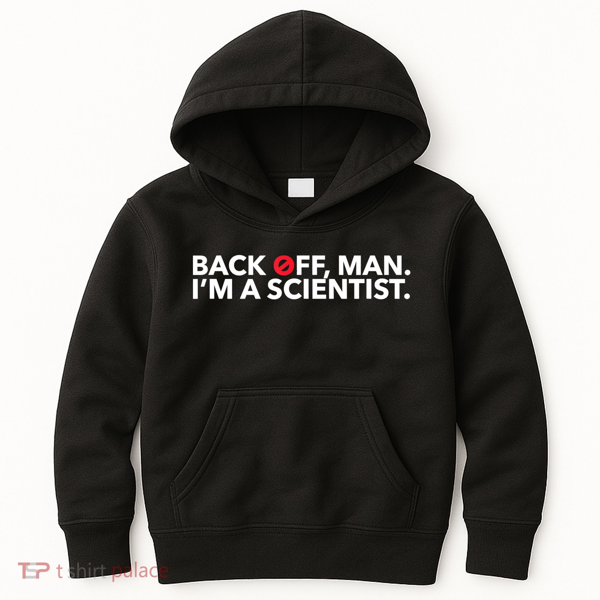 Back Off Man. I'm A Scientist. 80s Ghost Funny Quote Shirt Kids Hoodie