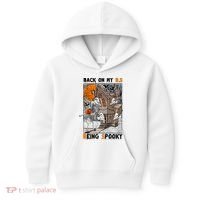 Back on my BS being spooky boo skeleton pumpkin Halloween  Kids Hoodie thumb 0