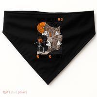 Back On My BS Being Spooky Boo Pumpkin Halloween USA-Made Doggie Bandana thumb 0