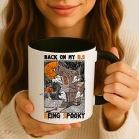 Back On My BS Being Spooky Boo Pumpkin Halloween Coffee Mug thumb 3