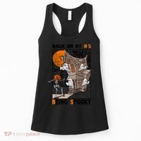 Back On My BS Being Spooky Boo Pumpkin Halloween Women's Tank Top thumb 0