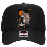 Back On My BS Being Spooky Boo Pumpkin Halloween Hat thumb 0