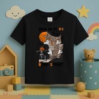 Back On My BS Being Spooky Boo Pumpkin Halloween Toddler T-Shirt thumb 3