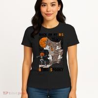 Back On My BS Being Spooky Boo Pumpkin Halloween Women's T-Shirt thumb 4