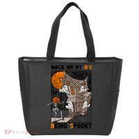 Back On My BS Being Spooky Boo Pumpkin Halloween Tote Bag thumb 0