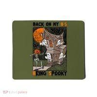 Back On My BS Being Spooky Boo Pumpkin Halloween Mousepad thumb 0