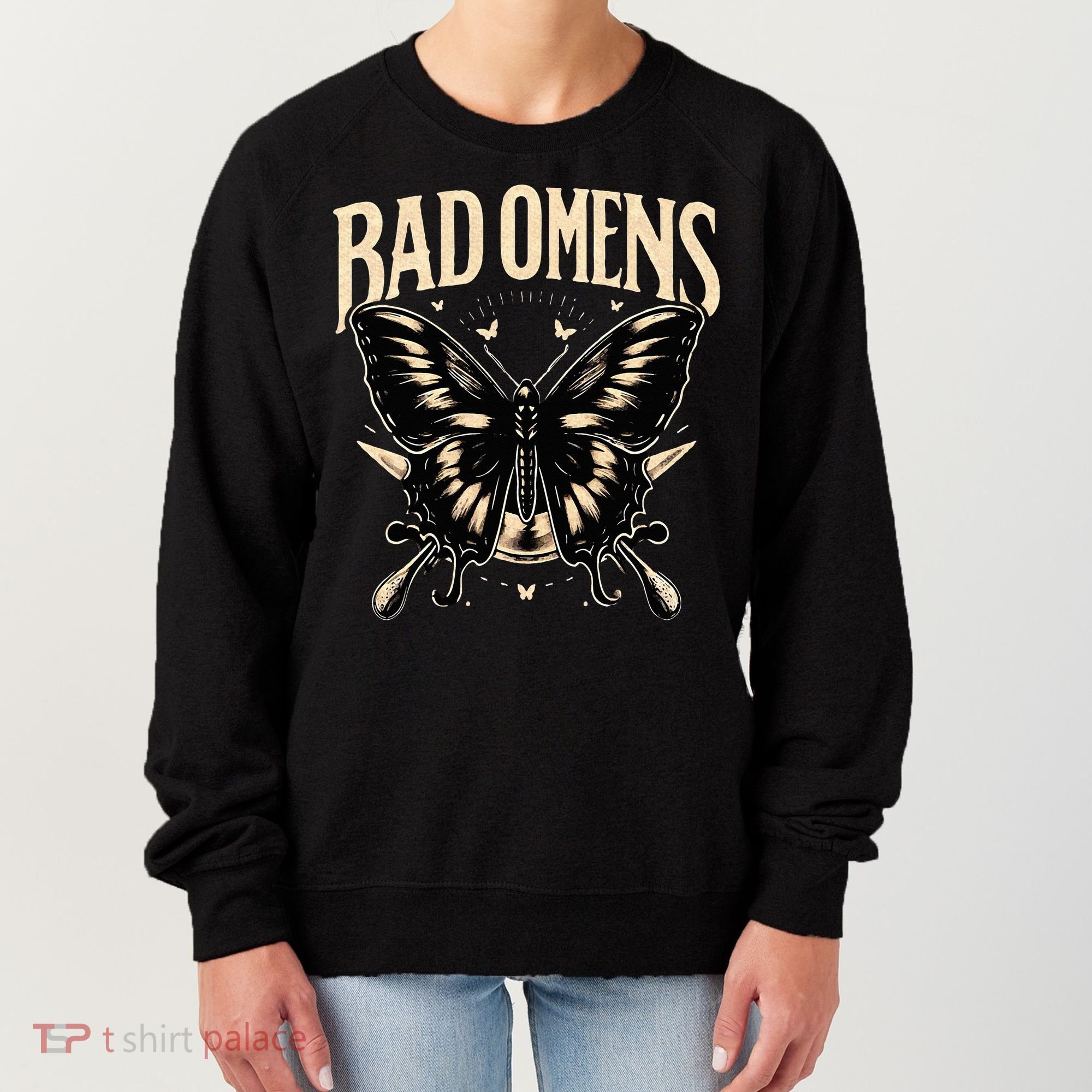 B.Ad Omens Moth Women's Sweatshirt